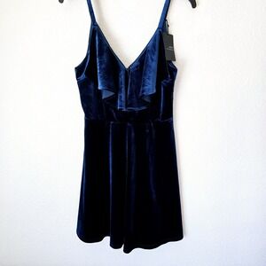NWT J.O.A. Nordstrom Velvet Mini Dress Women Sz Medium HoCo Prom‎ Party Y2k